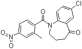 7-氯-1,2,3,4-四氫-1-(2-甲基-4-硝基苯甲?；?-5H-1-苯并氮雜卓-5-酮