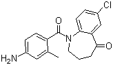 1-(4-氨基-2-甲基苯甲?；?-7-氯-1,2,3,4-四氫-5H-1-苯并氮雜卓-5-酮